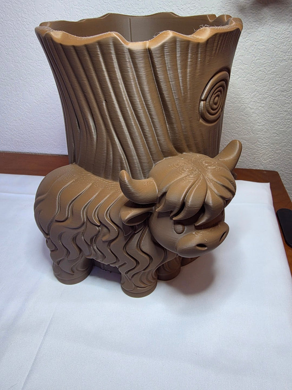 JNS 3D Hiland cow utensil holder
