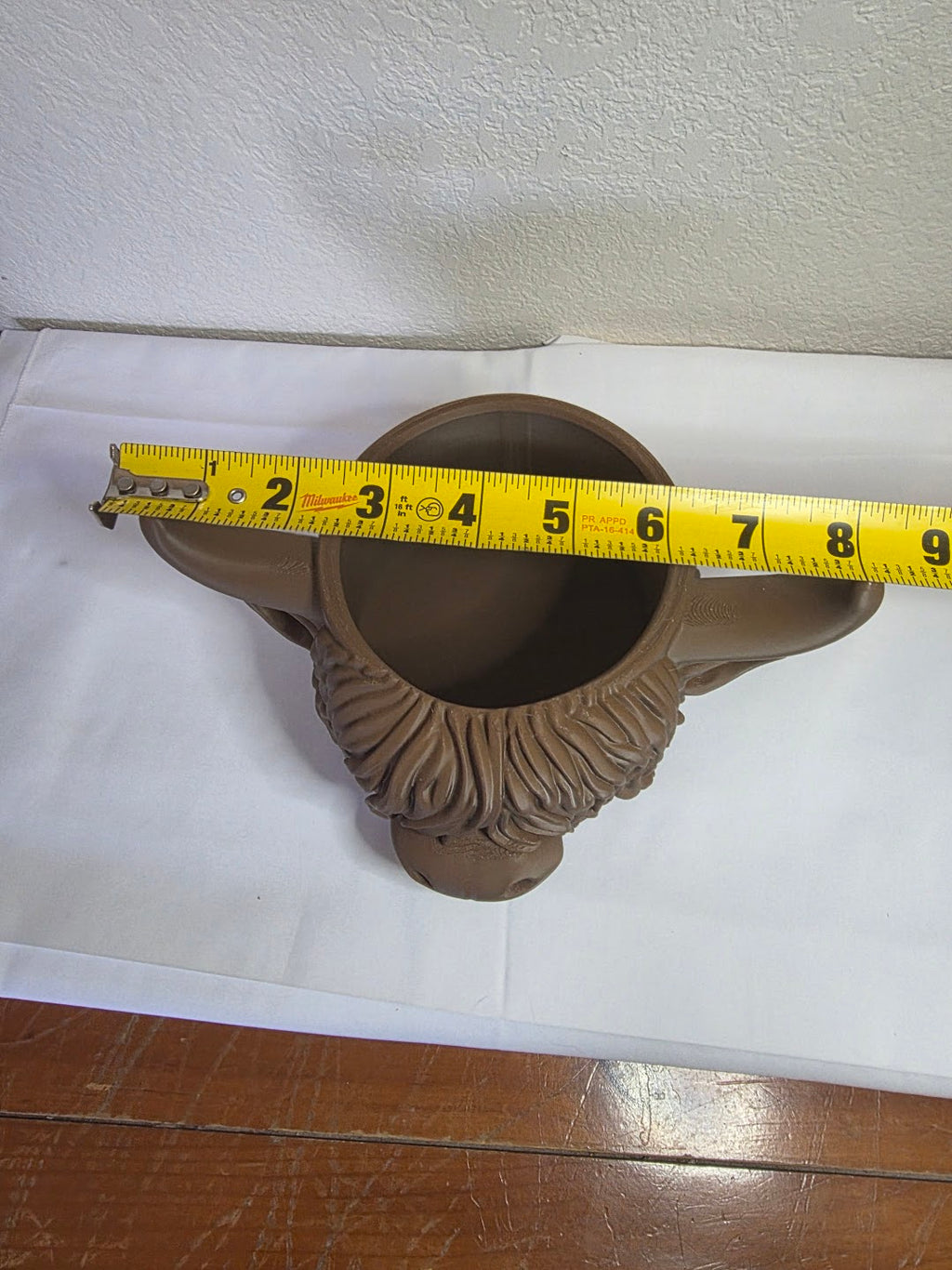 JNS 3D Hiland cow planter