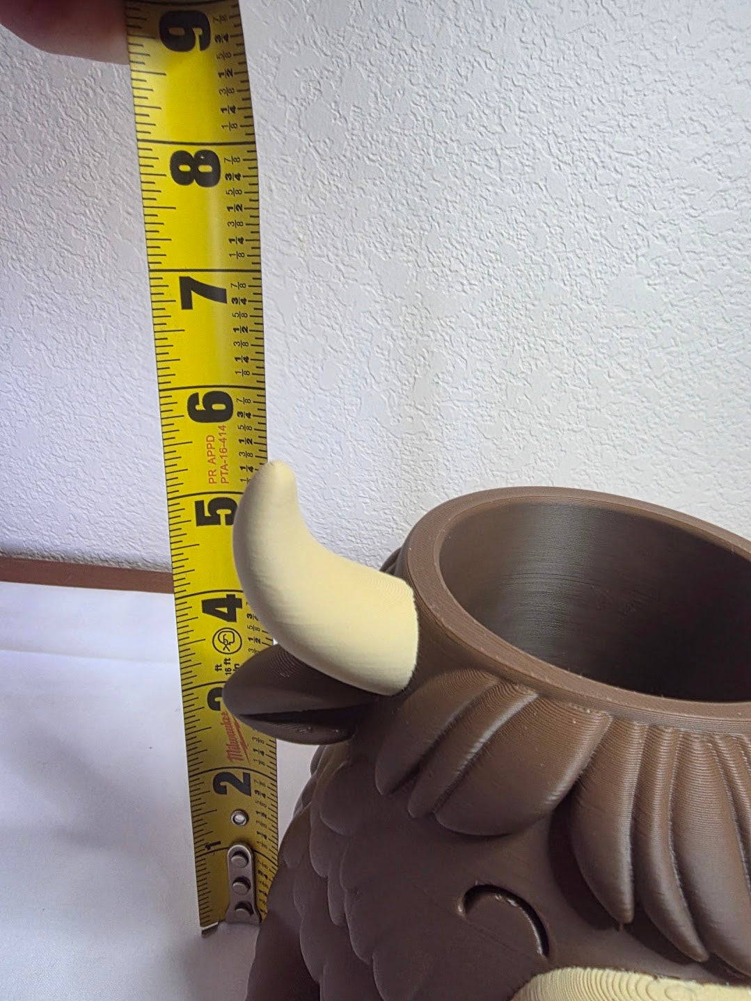 JNS 3D Hiland cow planter