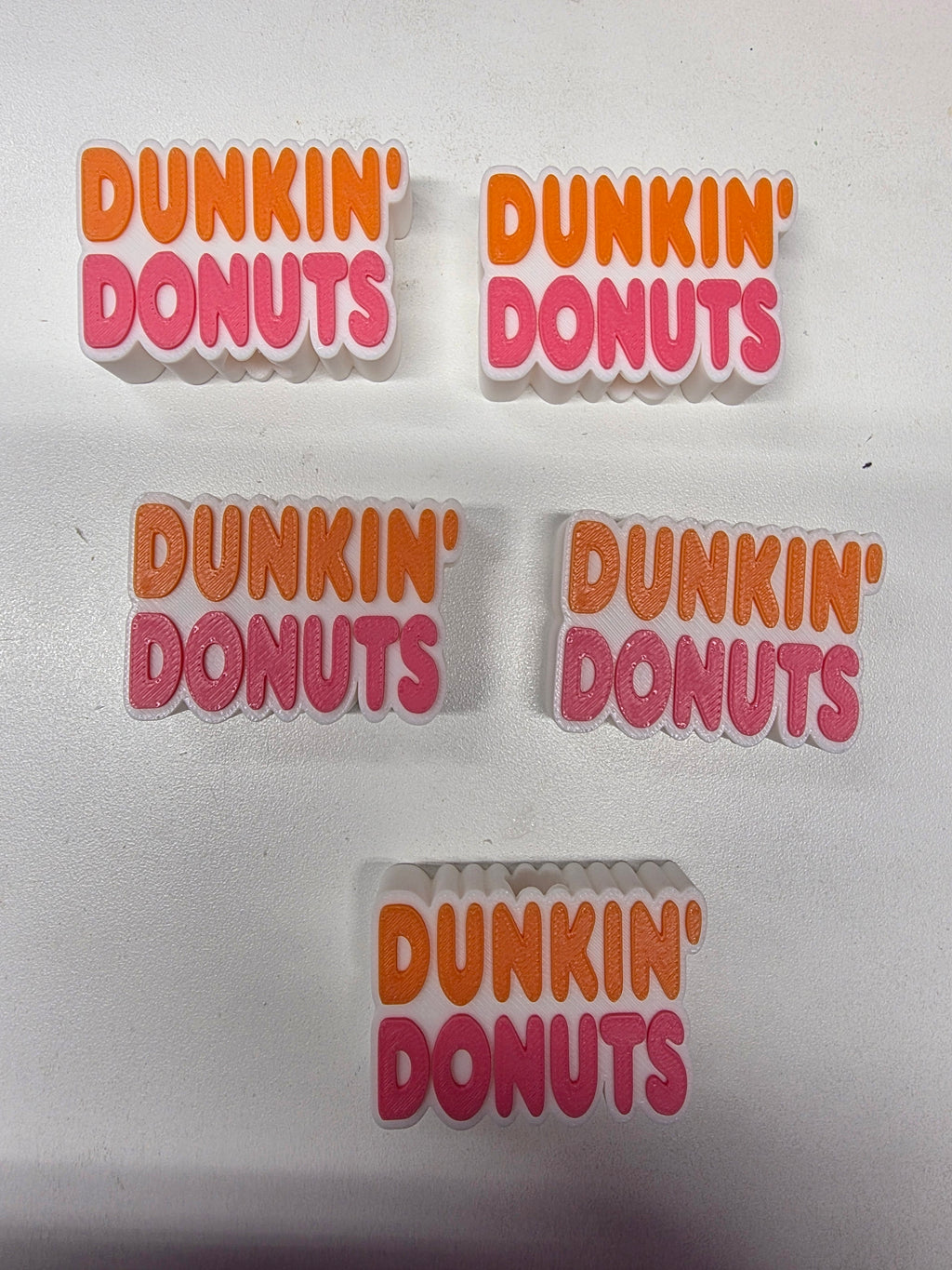 JNS 3D Dunkin Donuts straw topper
