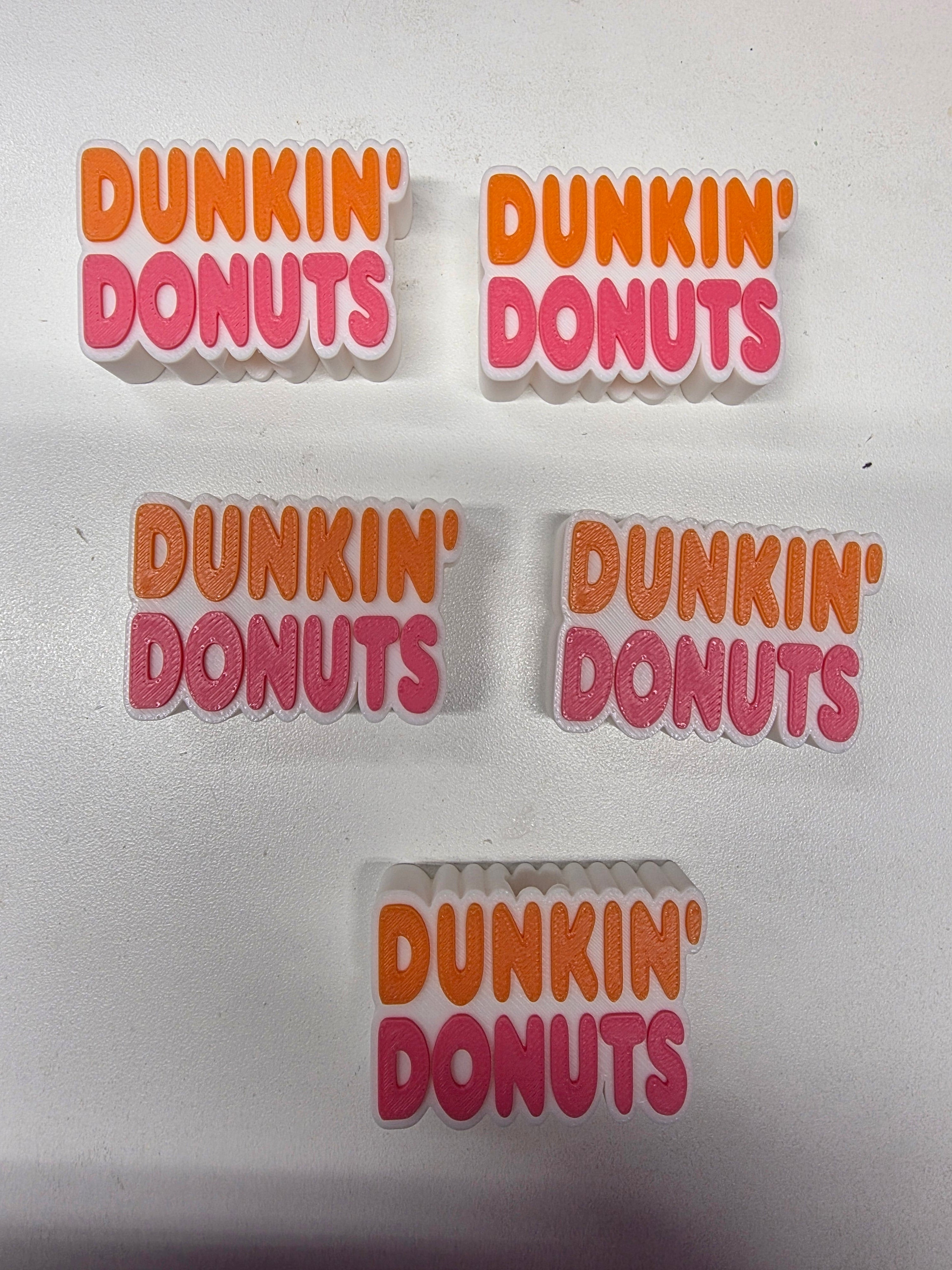 JNS 3D Dunkin Donuts straw topper