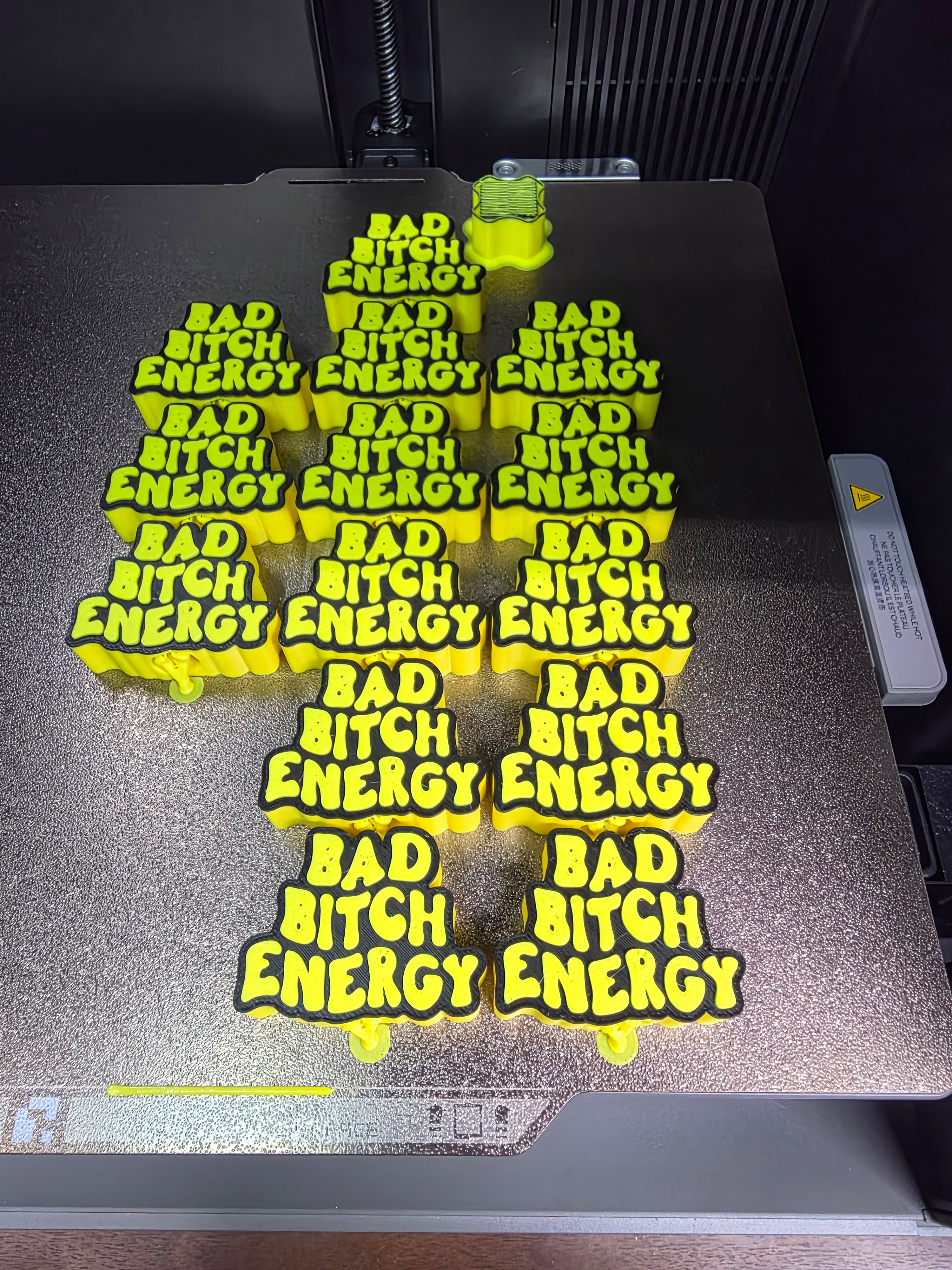 JNS 3D Bad Bitch Energy straw topper