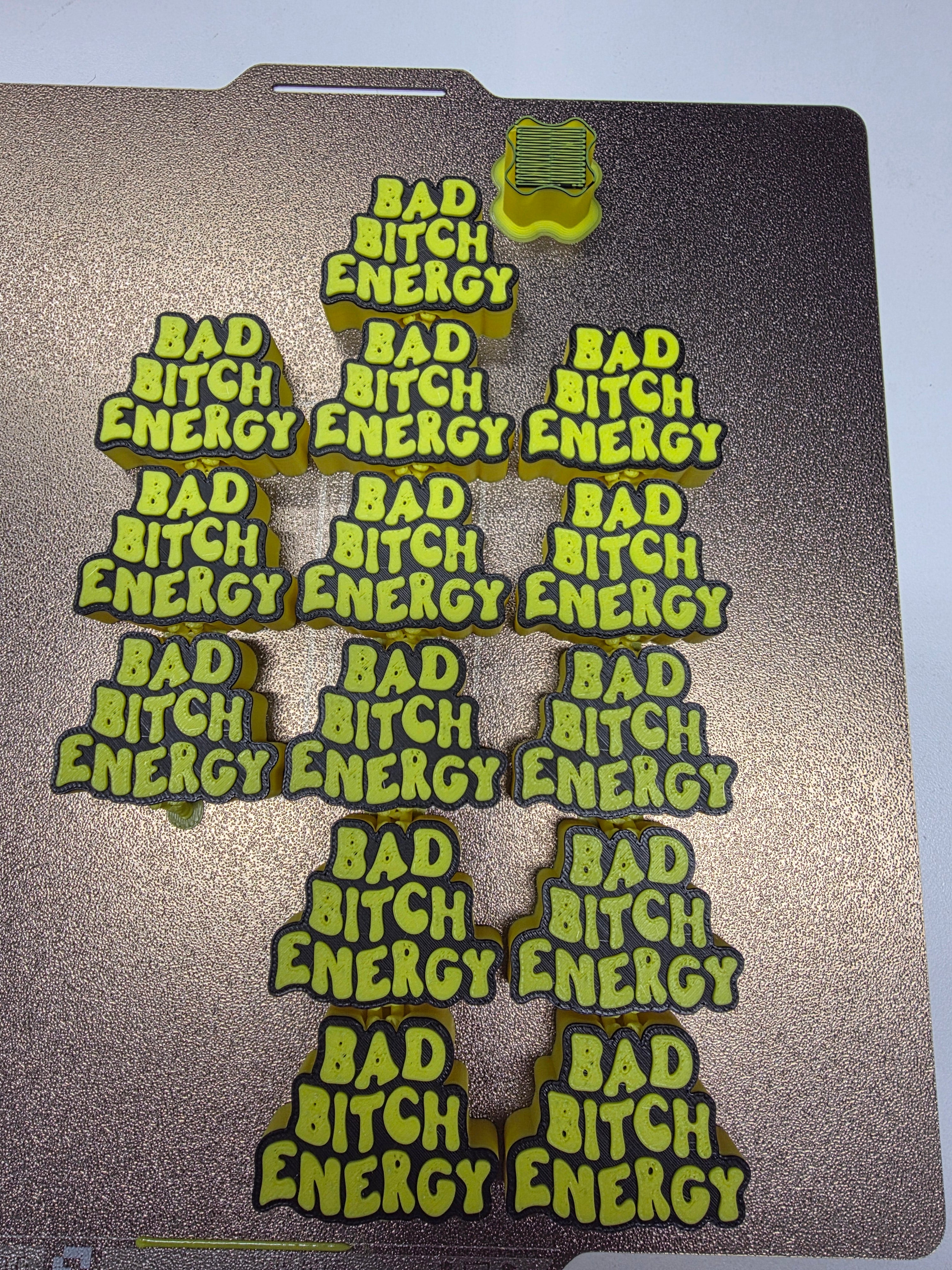 JNS 3D Bad Bitch Energy straw topper