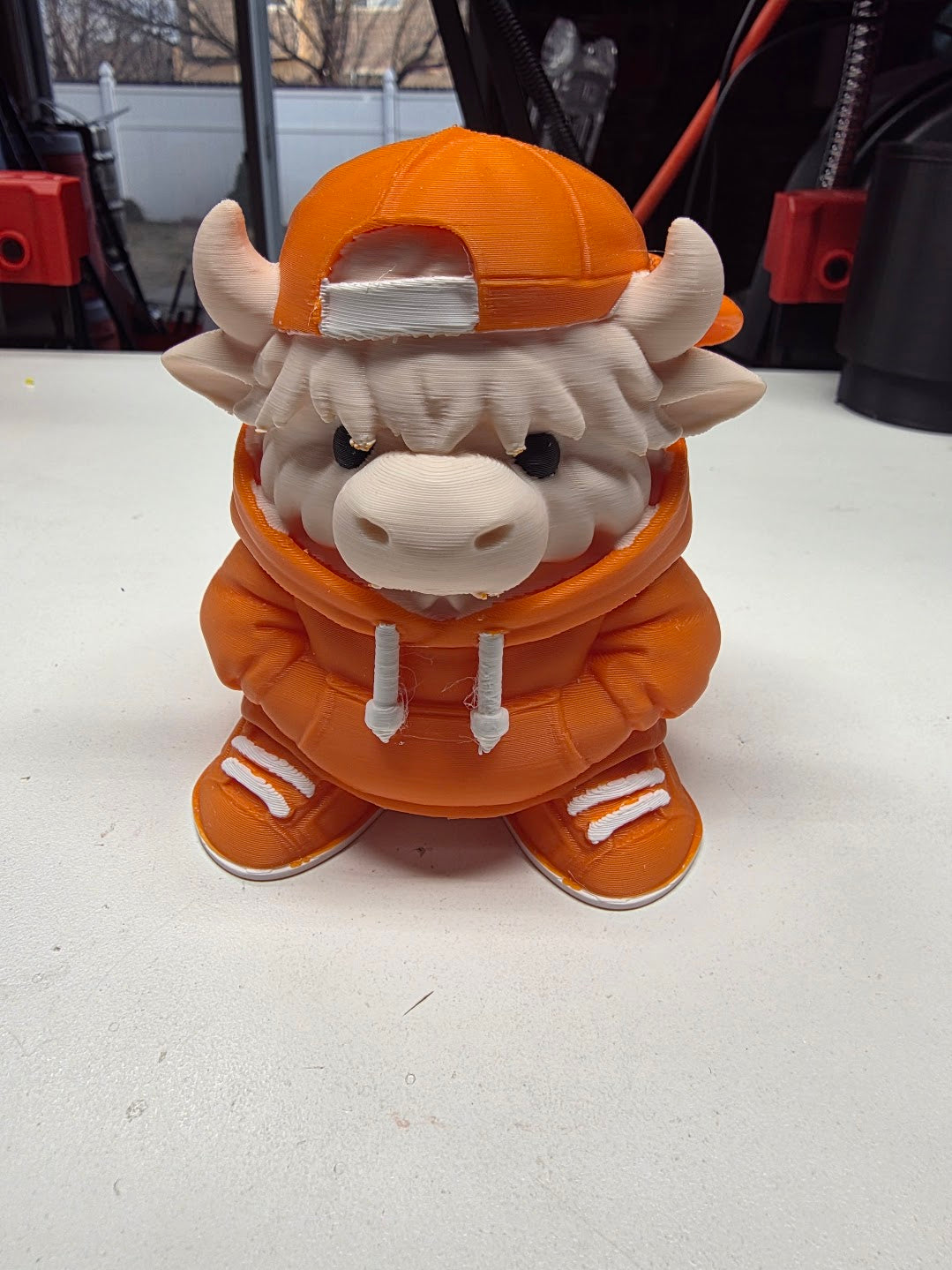 JNS 3D Hiland cow figurine rapper "Mickey"