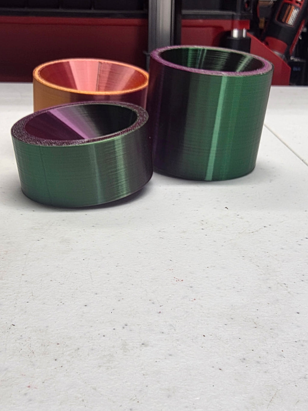 JNS 3D printed glitter funnels