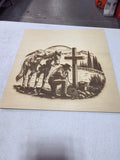 JNS 3D Laser engraved cowboy picture