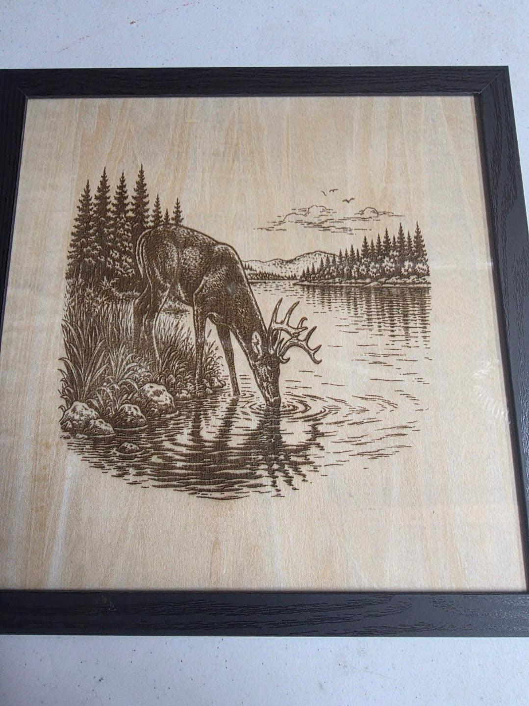 JNS 3D Laser engraved picture deer