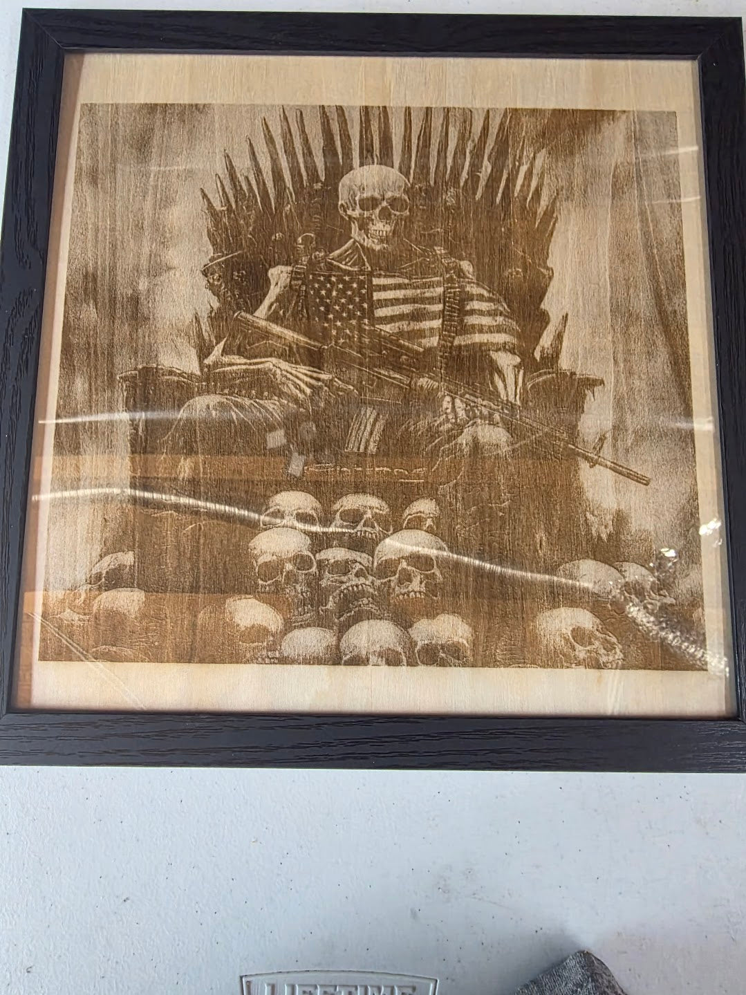 JNS 3D Laser engraved picture skeleton