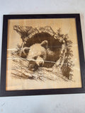 JNS 3D Laser engraved bear picture