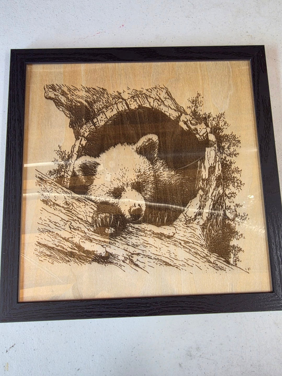 JNS 3D Laser engraved bear picture