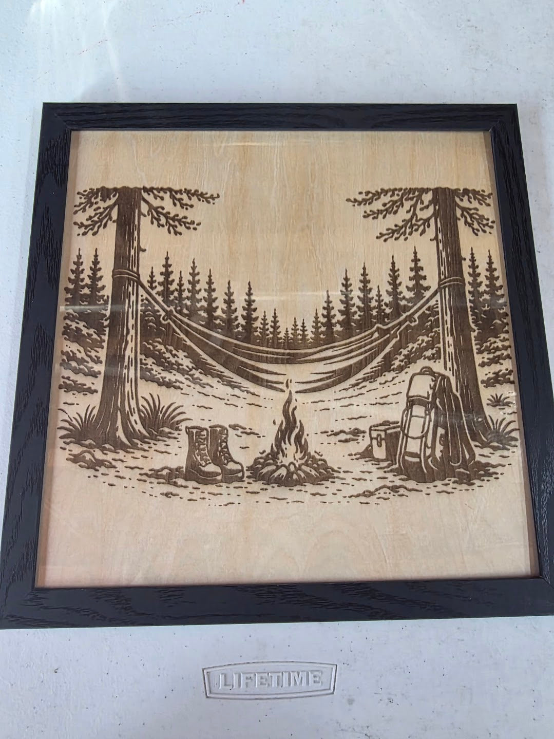 JNS 3D Laser engraved picture camping