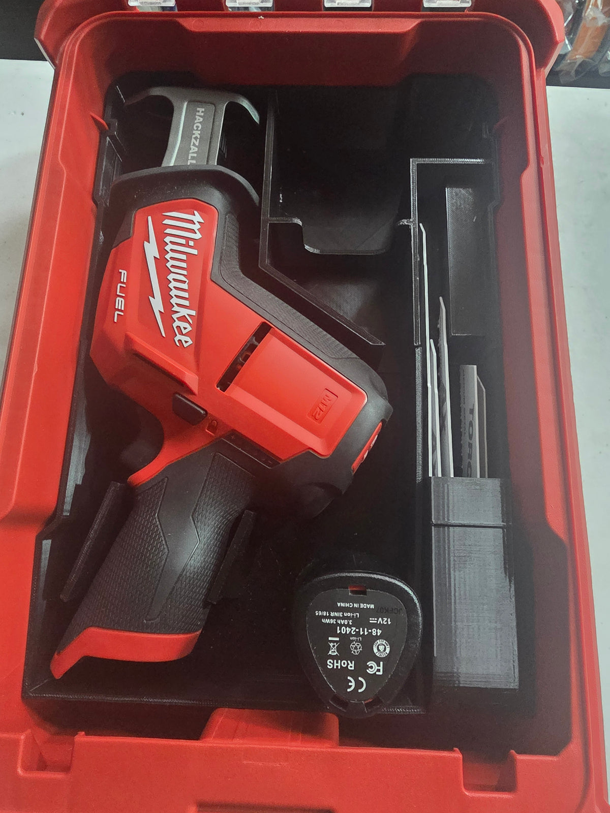 TOOL TAMERZ brand insert for Milwaukee M12 hackzall